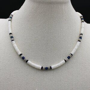 White Clam Grey Oyster Puka Shell "The Cabana Boy"